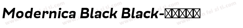 Modernica Black Black字体转换